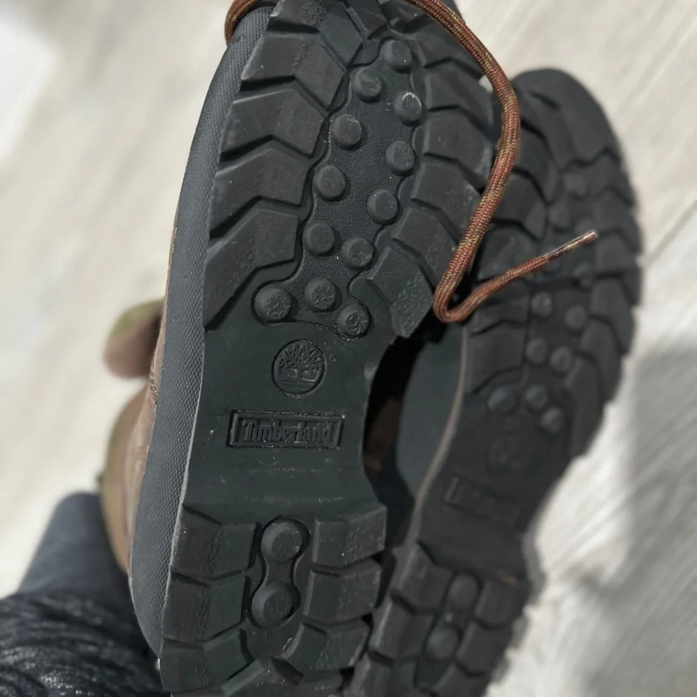 Timberland Hiker Brown 90s Leather Mid Hiking Boots - Picture 3 of 5